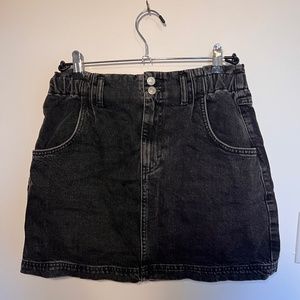 Topshop Black Denim Jean Skirt Like New